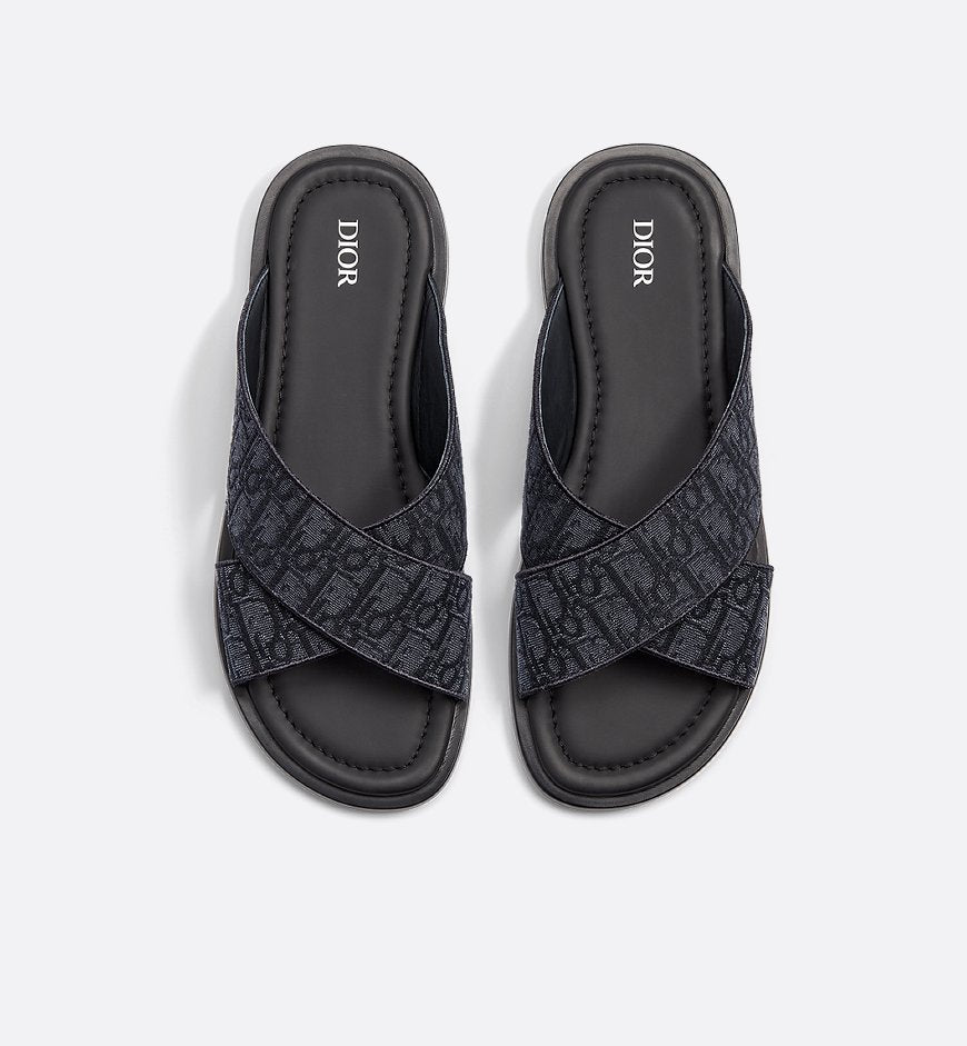 Dior Alias Sandal Black Dior Oblique Jacquard