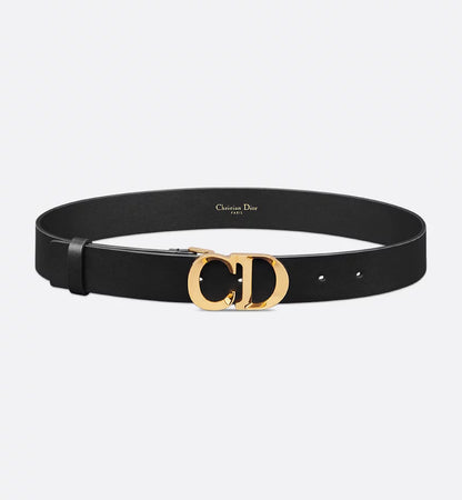 C'est Dior Belt Black Smooth Calfskin