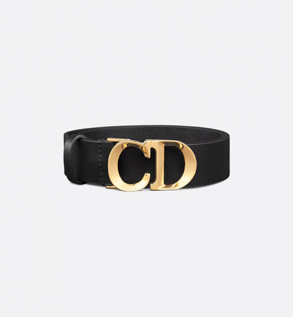 C'est Dior Belt Black Smooth Calfskin