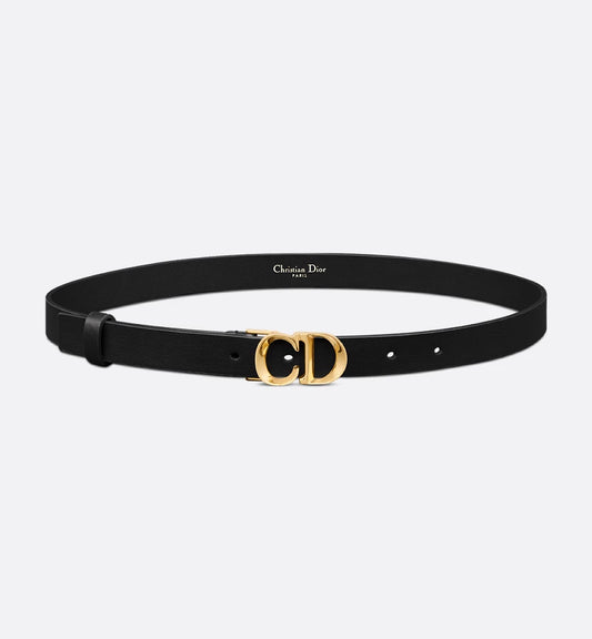 C'est Dior Belt Black Smooth Calfskin