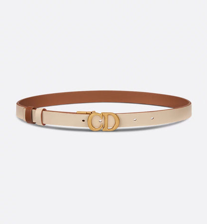 Dior Reversible Saddle Belt Golden Saddle and Caramel Beige Smooth Calfskin