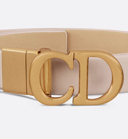 Dior Reversible Saddle Belt Trench Beige and Biscuit Smooth Calfskin