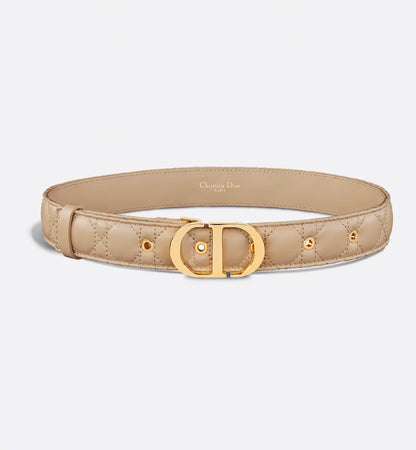 Dior 30 Montaigne Belt Biscuit Cannage Calfskin