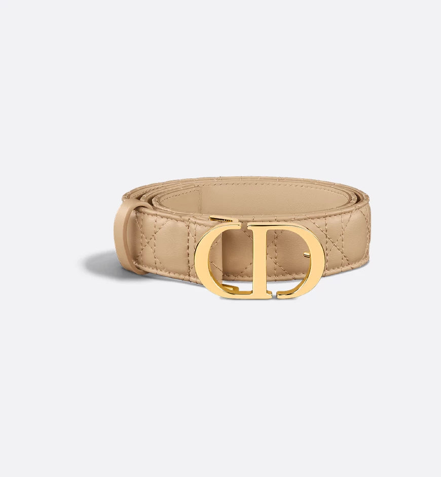 Dior 30 Montaigne Belt Biscuit Cannage Calfskin