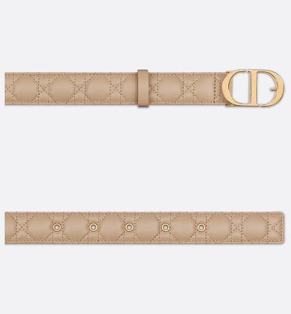 Dior 30 Montaigne Belt Biscuit Cannage Calfskin