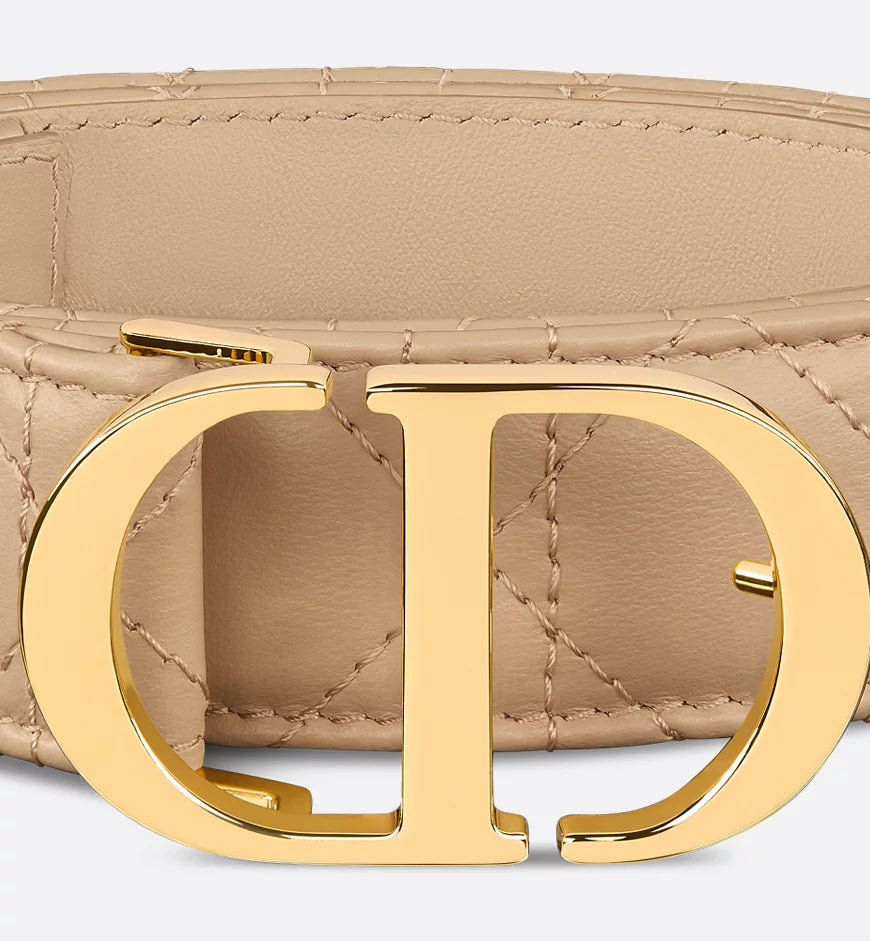 Dior 30 Montaigne Belt Biscuit Cannage Calfskin