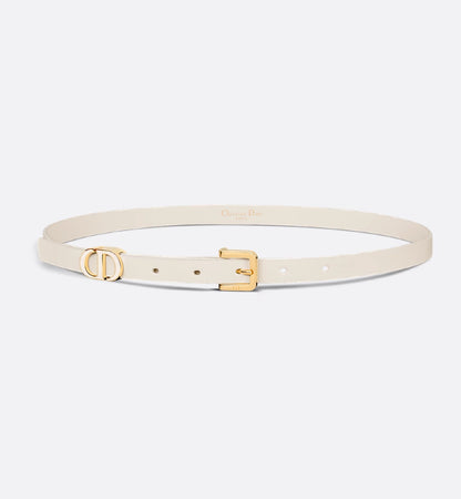 Dior 30 Montaigne Loop Belt Latte Calfskin