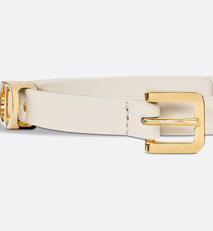 Dior 30 Montaigne Loop Belt Latte Calfskin