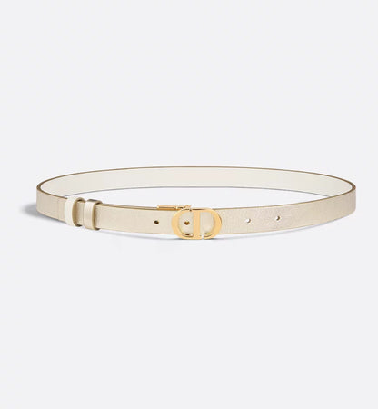 Dior 30 Montaigne Reversible Belt Gold-Tone and Latte Smooth Calfskin