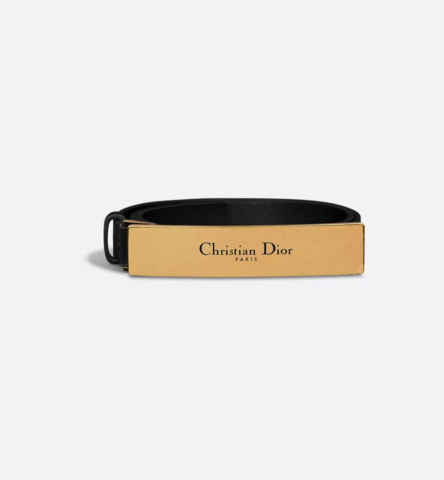 Dior Icon Belt Black Ultrasoft Calfskin