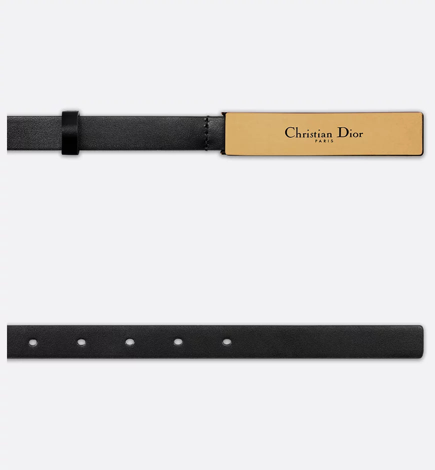 Dior Icon Belt Black Ultrasoft Calfskin