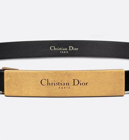 Dior Icon Belt Black Ultrasoft Calfskin