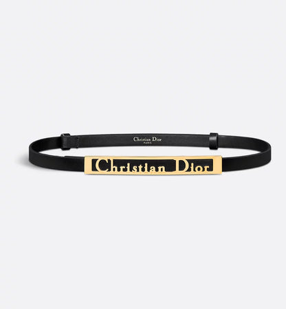 DiorSignature Belt Black Ultrasoft Calfskin