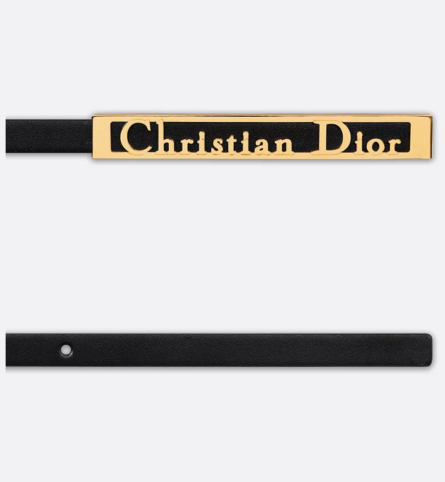 DiorSignature Belt Black Ultrasoft Calfskin