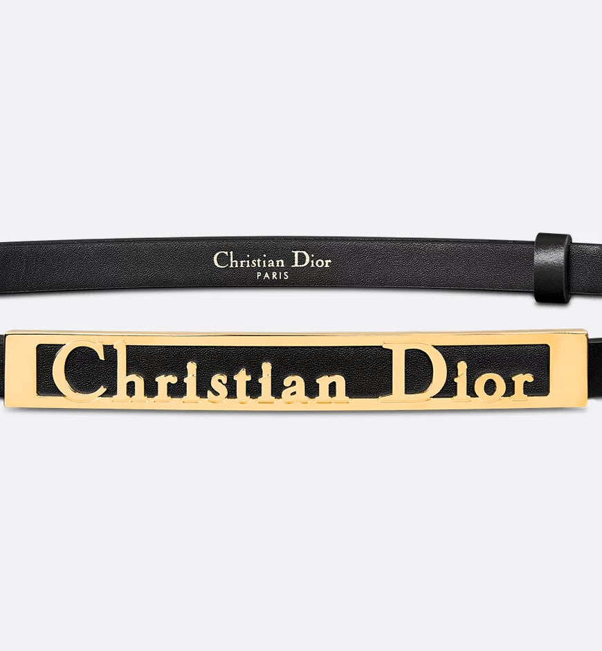 DiorSignature Belt Black Ultrasoft Calfskin