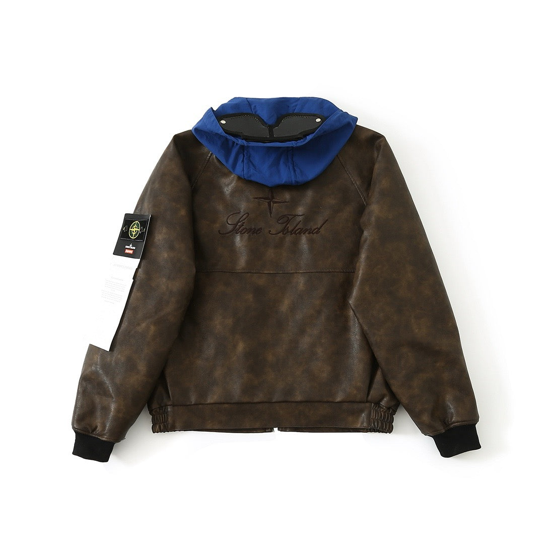 Stone Island Winter Jacket Brown/Blue