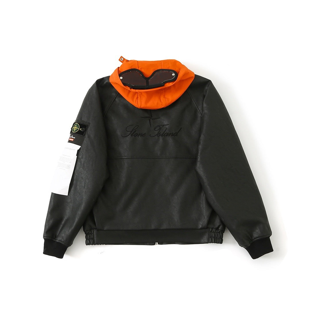 Stone Island Winter Jacket Black/Orange