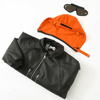 Stone Island Winter Jacket Black/Orange