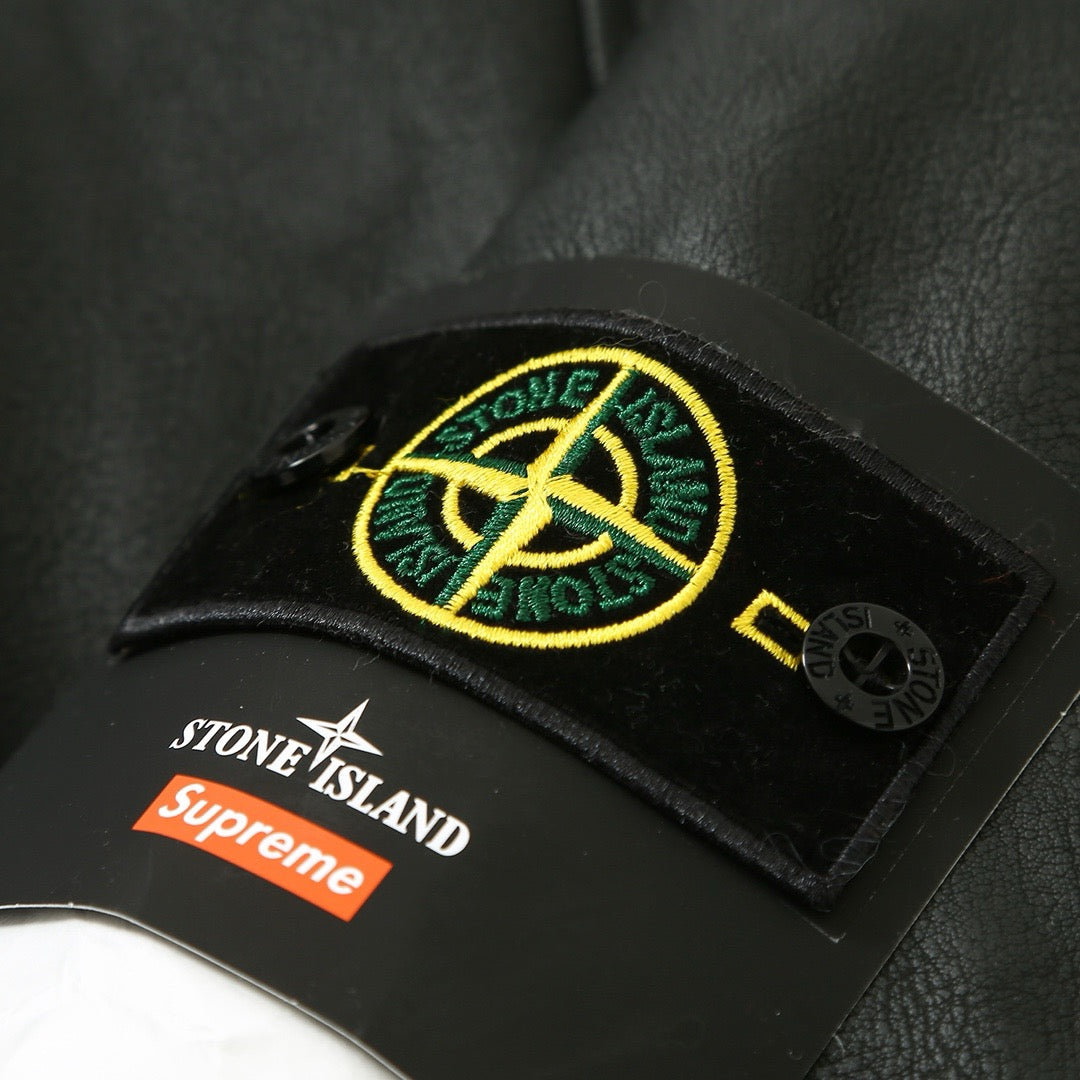 Stone Island Winter Jacket Black/Orange