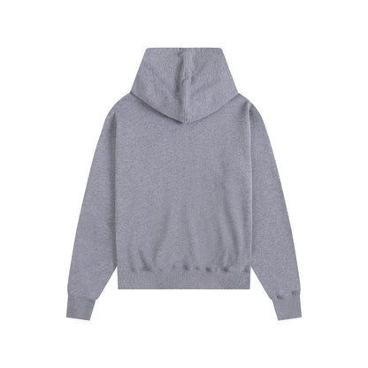 Ami Paris Hoodie Zip Up Grey