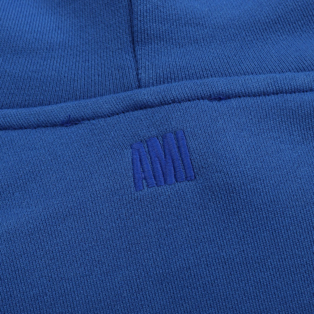 Ami Paris Hoodie Blue