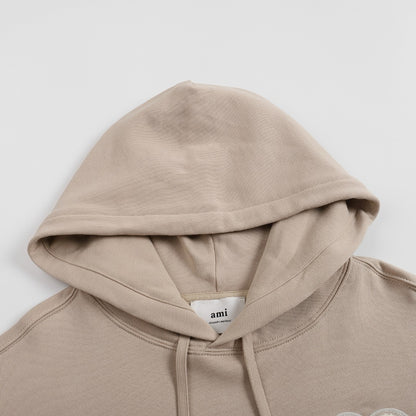 Ami Paris Hoodie Brown