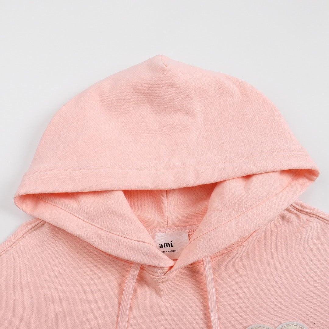 Ami Paris Hoodie Pink