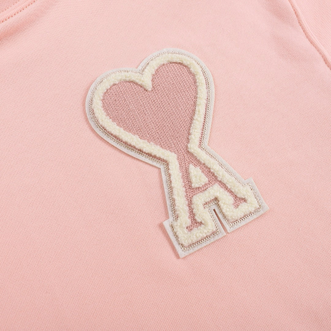 Ami Paris Hoodie Pink