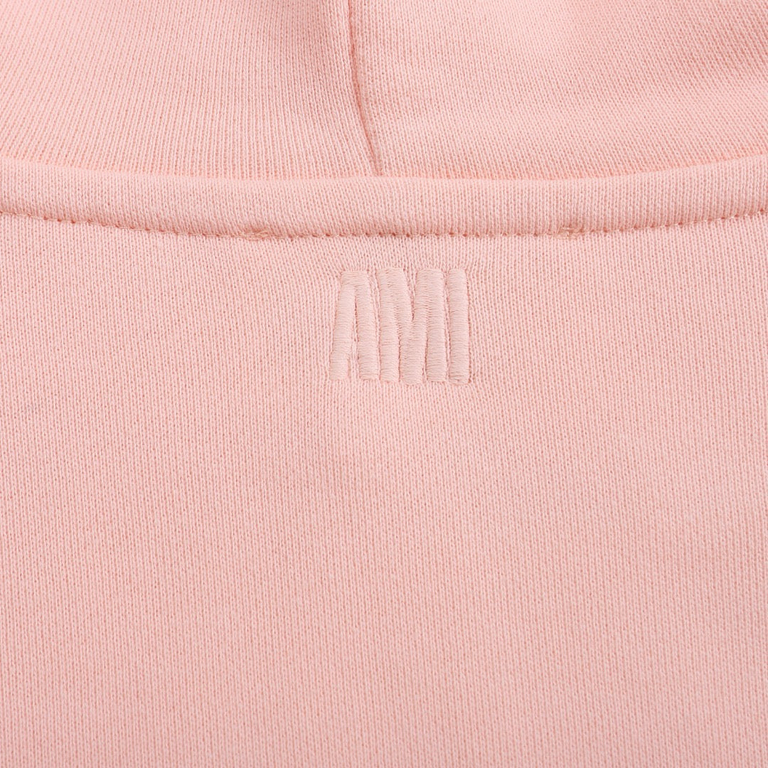 Ami Paris Hoodie Pink