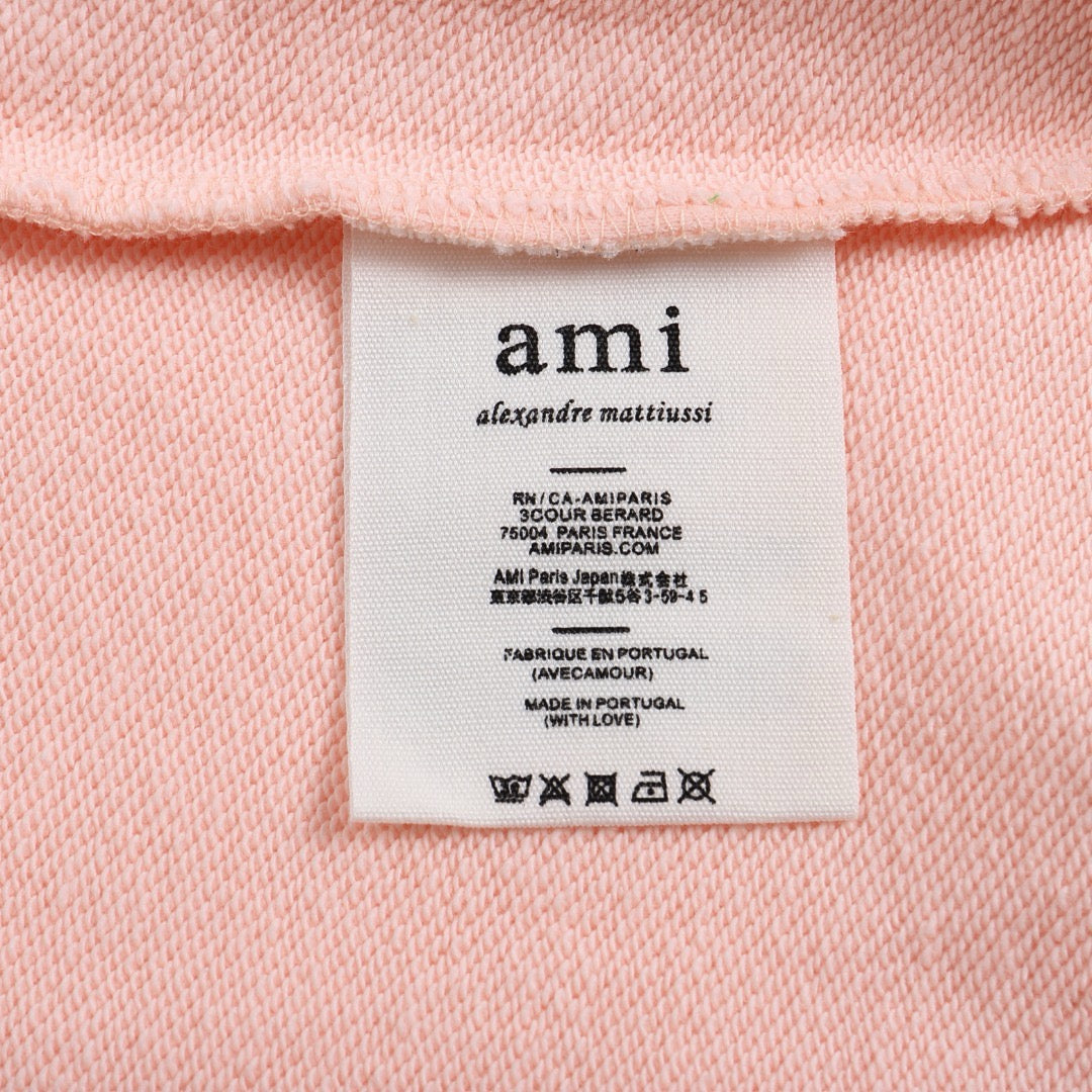 Ami Paris Hoodie Pink