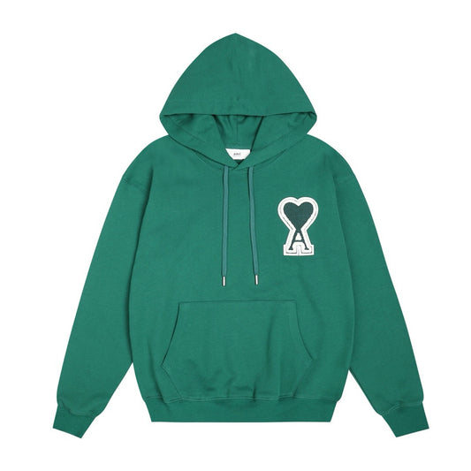 Ami Paris Hoodie Green