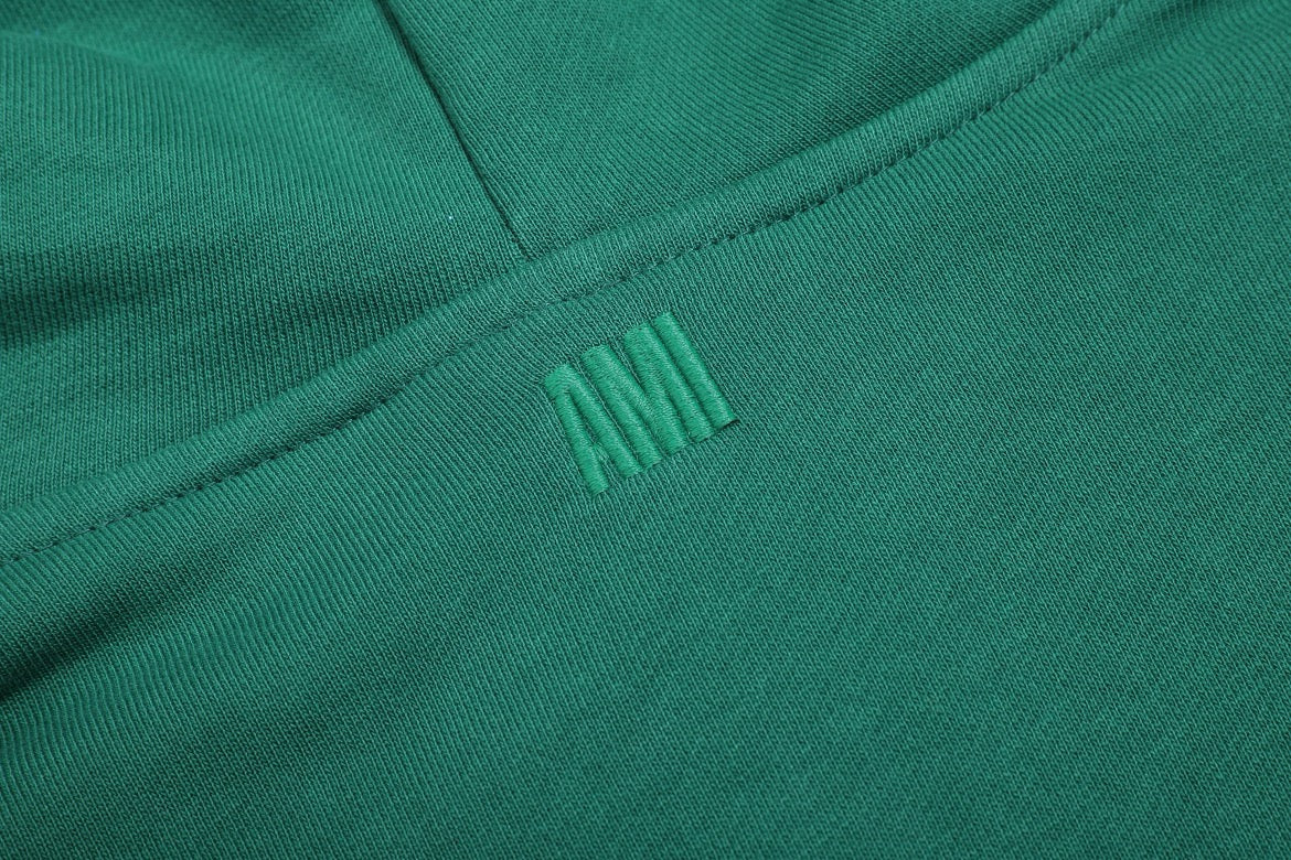 Ami Paris Hoodie Green