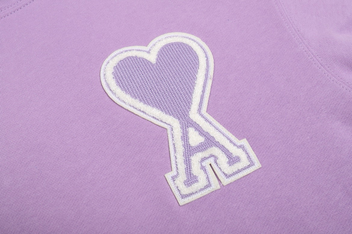 Ami Paris Hoodie Lavender