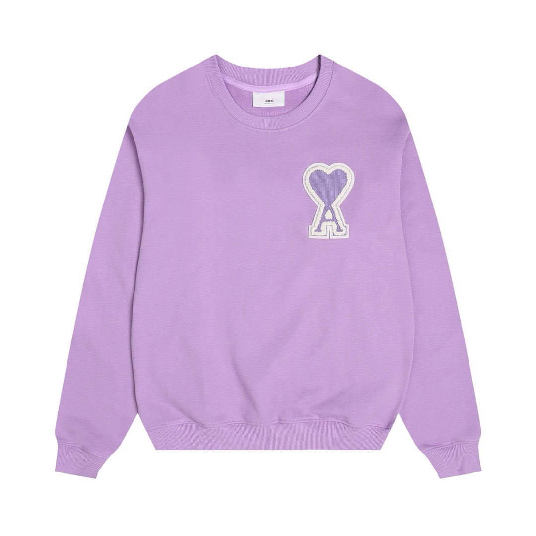 Ami Paris Sweatshirt Lavender