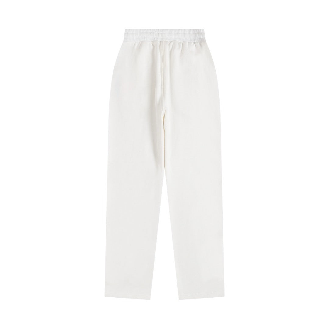 Ami Paris Pants White/Red Logo