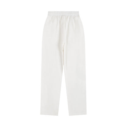 Ami Paris Pants White/Black Logo