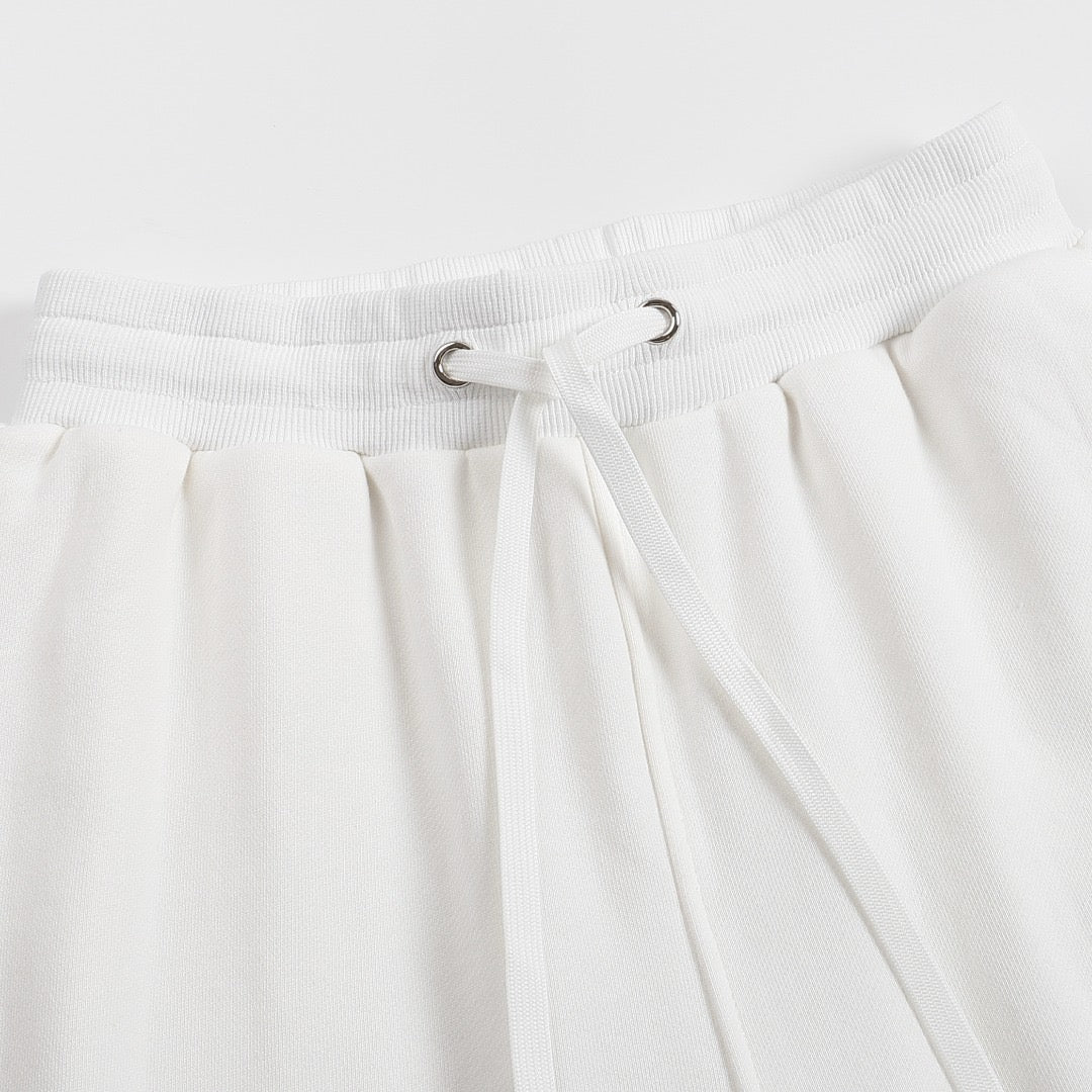 Ami Paris Pants White/Black Logo