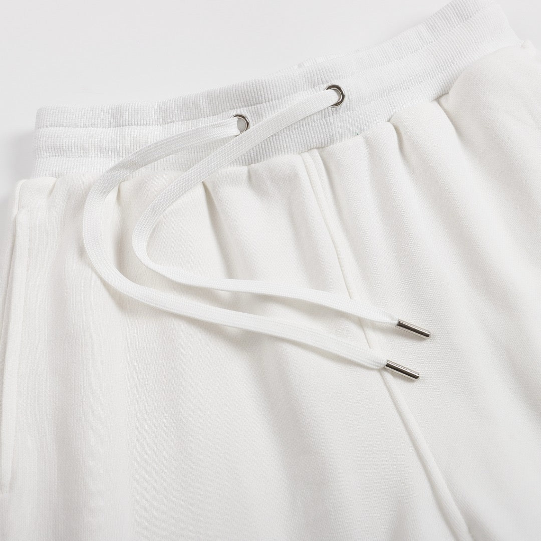 Ami Paris Pants White/Black Logo