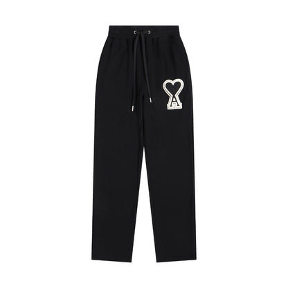 Ami Paris Pants Black/Black Logo