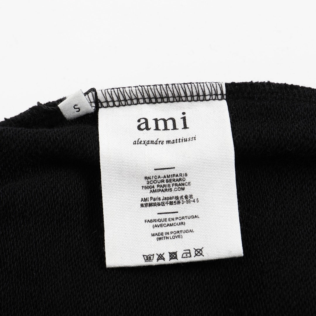 Ami Paris Pants Black/Red Logo