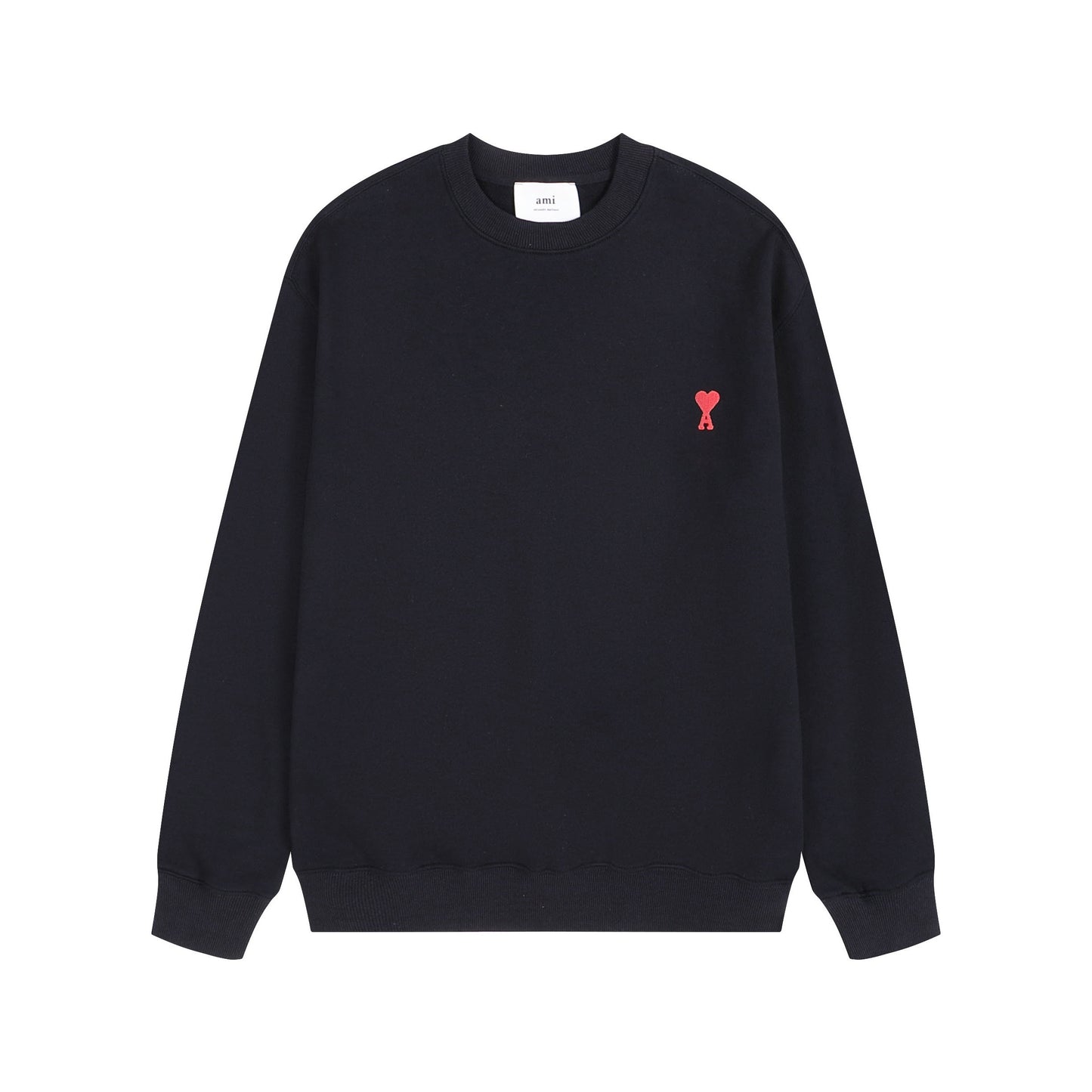 Ami Paris Sweatshirt Petite Logo Black