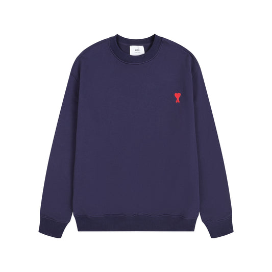 Ami Paris Sweatshirt Petit Logo Purple