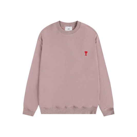 Ami Paris Sweatshirt Petit Logo Pink