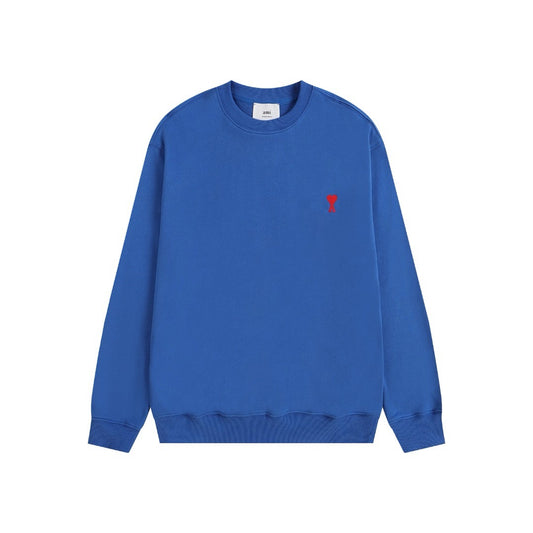 Ami Paris Sweatshirt Petit Logo Blue