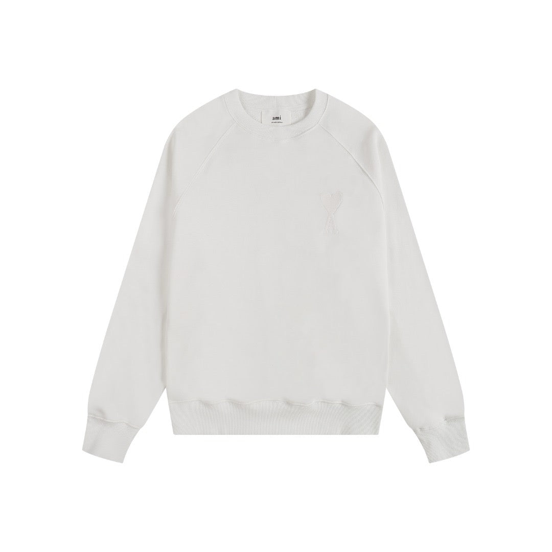 Ami Paris Sweatshirt SC Logo White