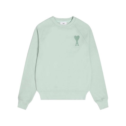 Ami Paris Sweatshirt SC Logo Light Green