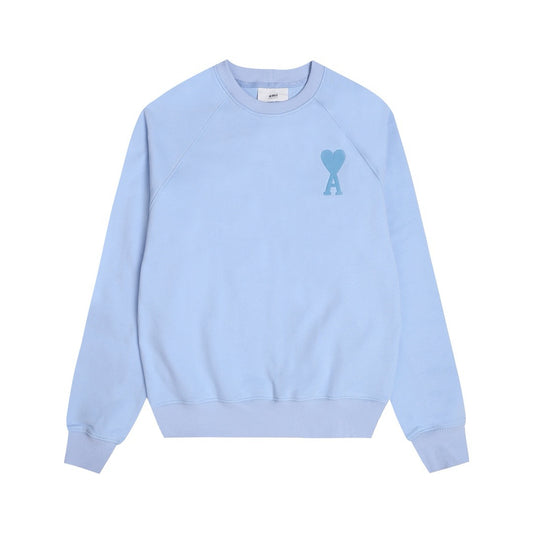 Ami Paris Sweatshirt SC Logo Sky Blue