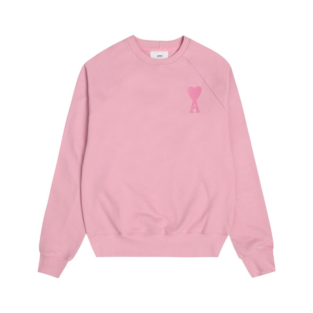 Ami Paris Sweatshirt SC Logo Pink