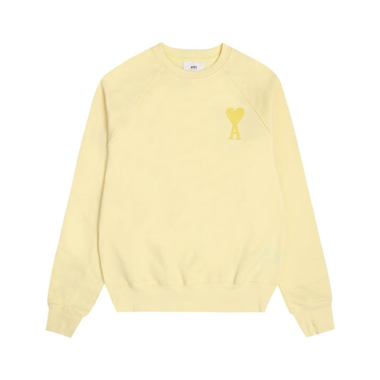 Ami Paris Sweatshirt SC Logo Yellow