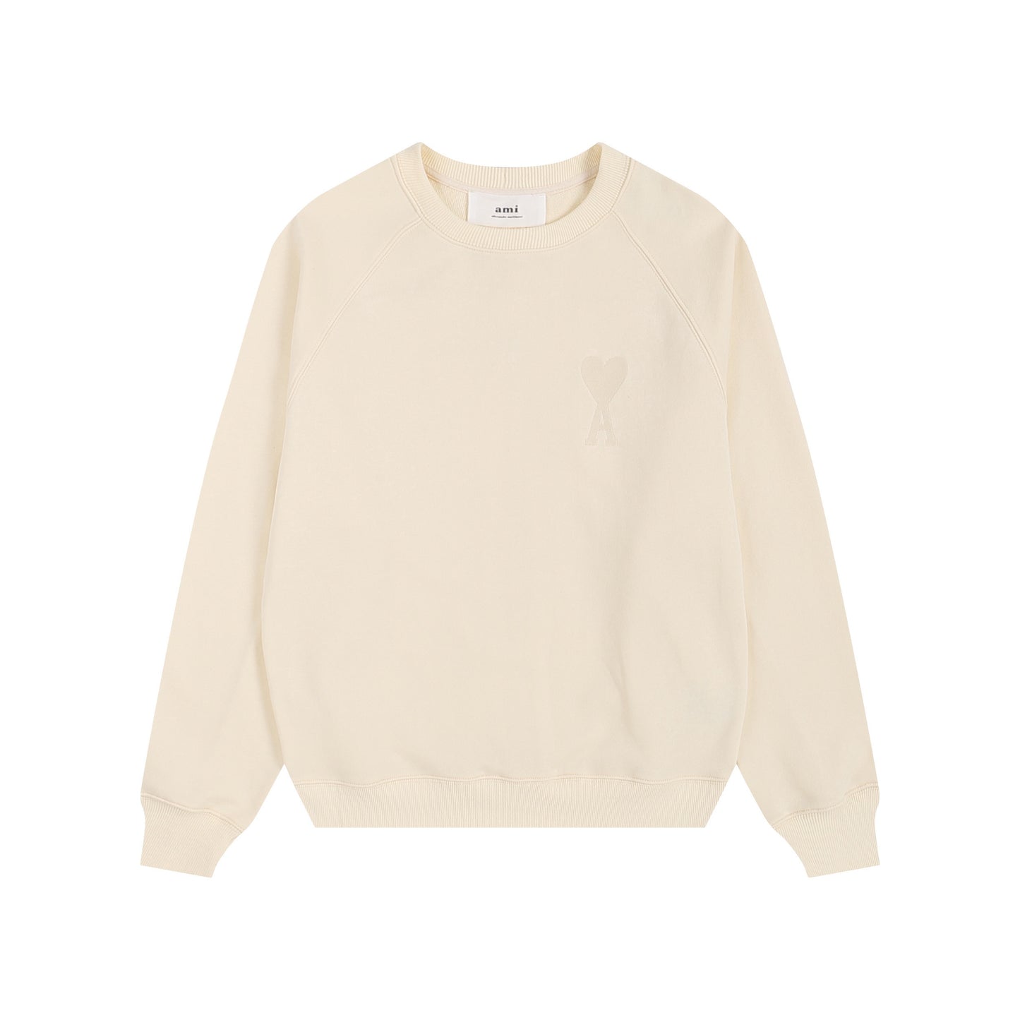 Ami Paris Sweatshirt SC Logo Beige